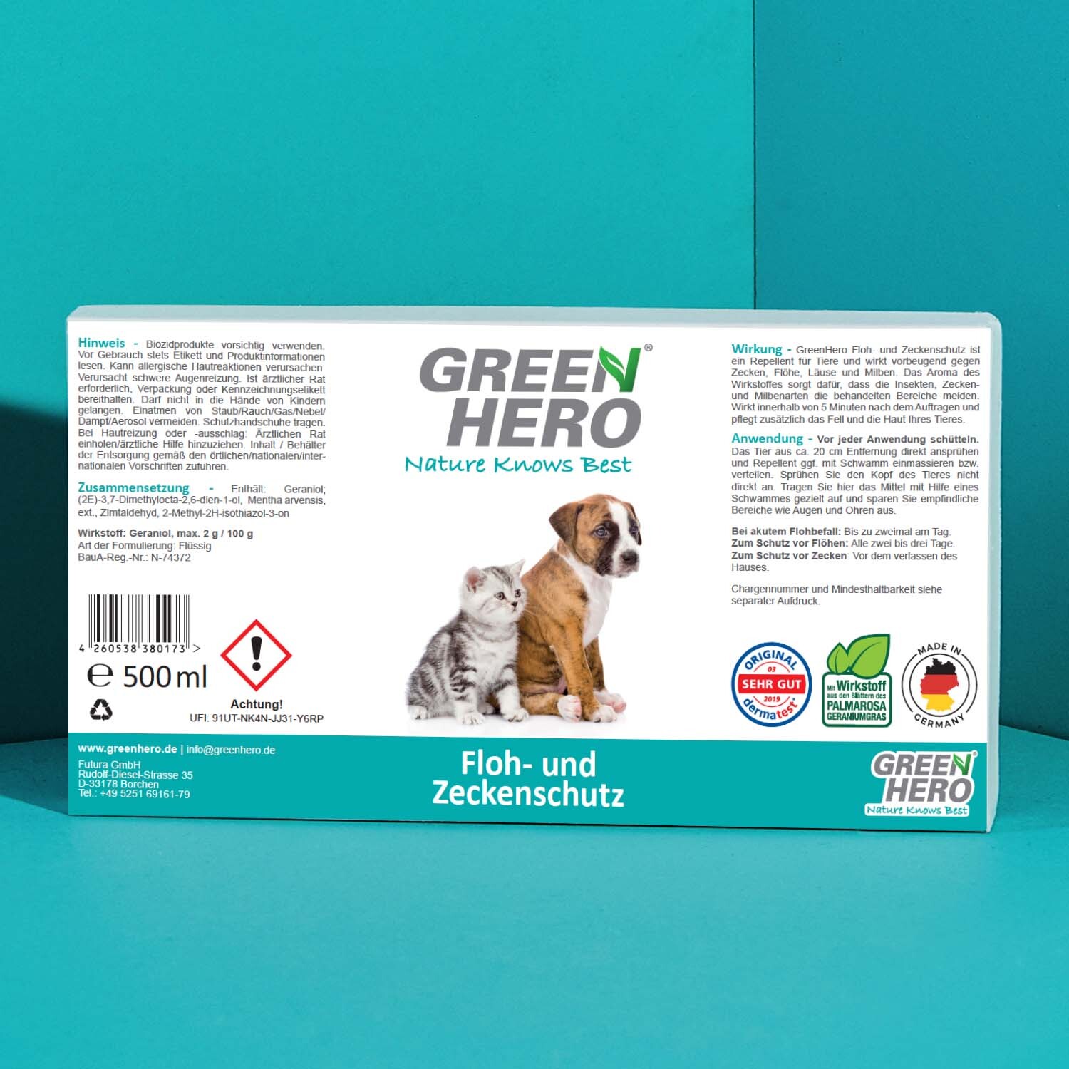 Greenhero Fellpflege Greenhero Floh- und Zeckenschutz