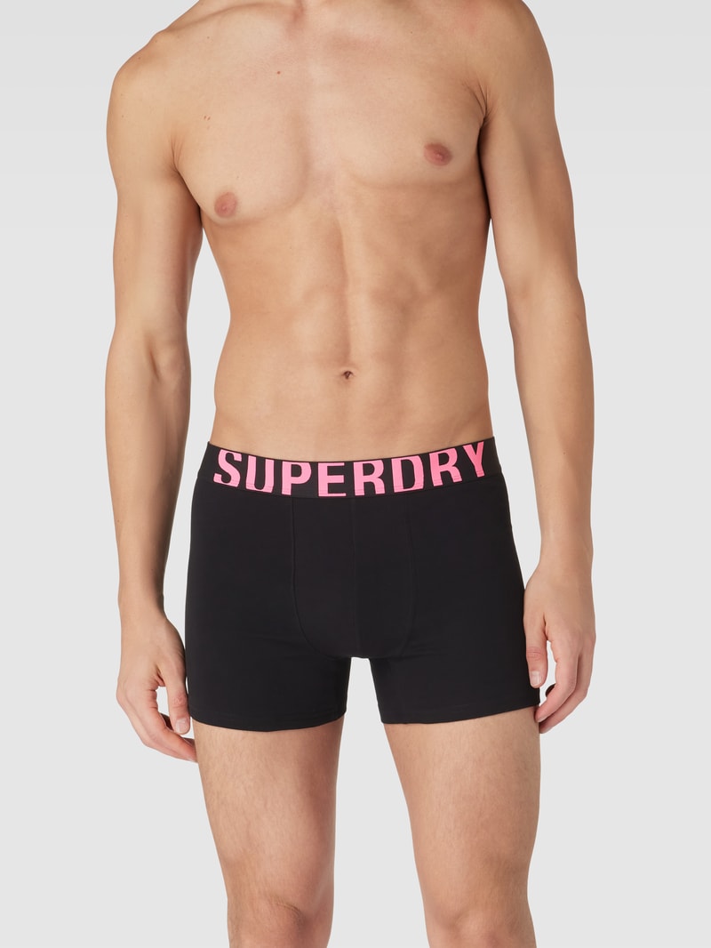 Boxershorts mit elastischem Logo-Bund 2er-Pack in neon gelb