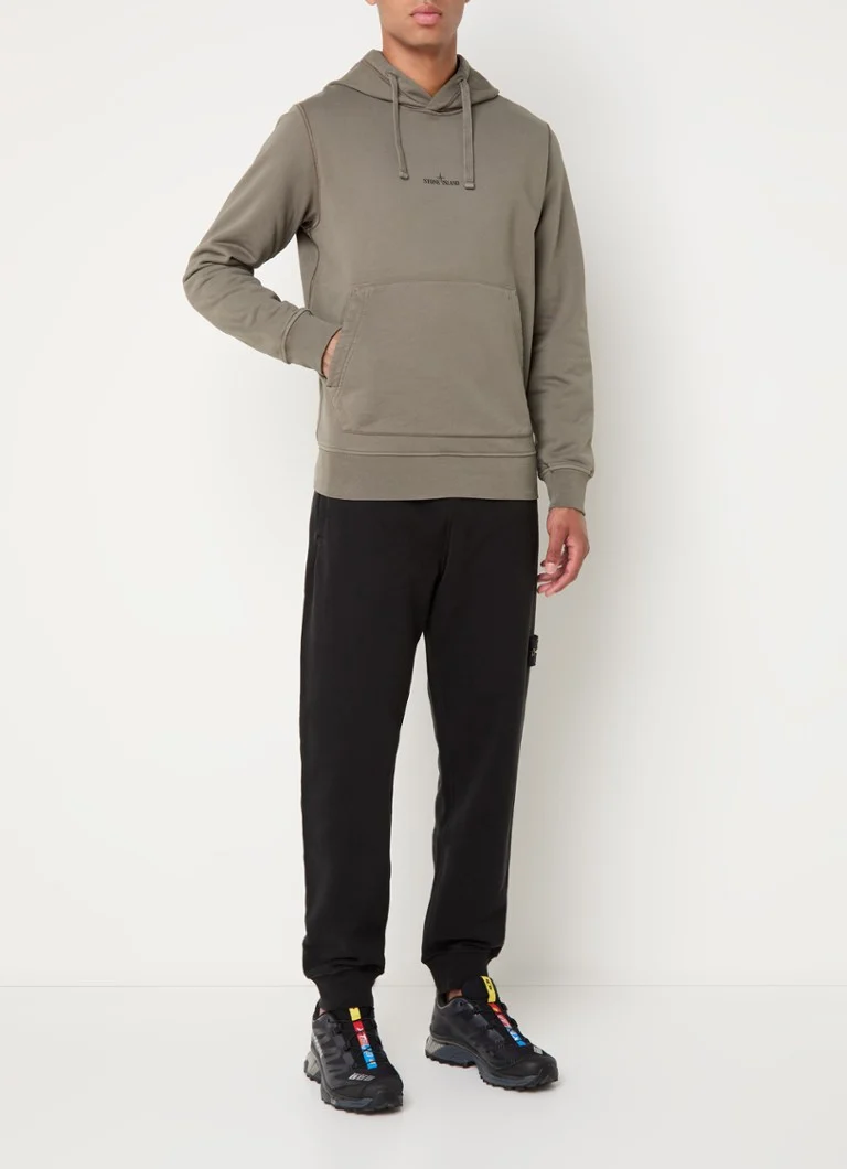 Φούτερ Stone Island 66283 με λογότυπο και στάμπα στο πίσω μέρος