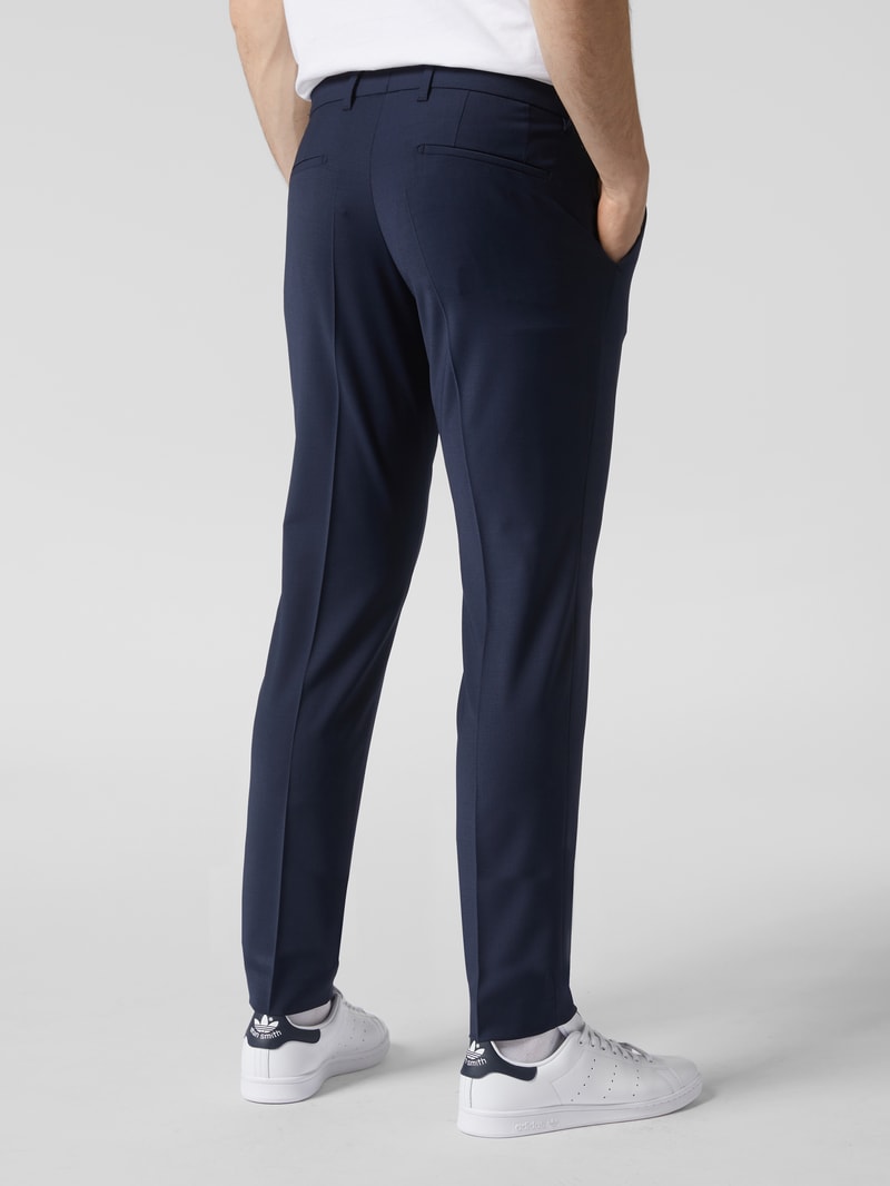 Slim Fit Anzughose mit Stretch-Anteil Modell 'Piet' - 'Drynamic' in dunkelblau