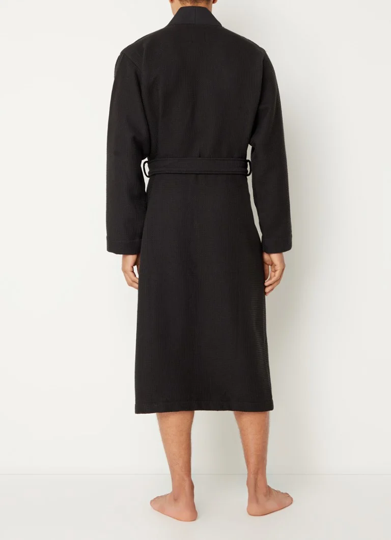 HUGO BOSS Waffle Cotton Kimono