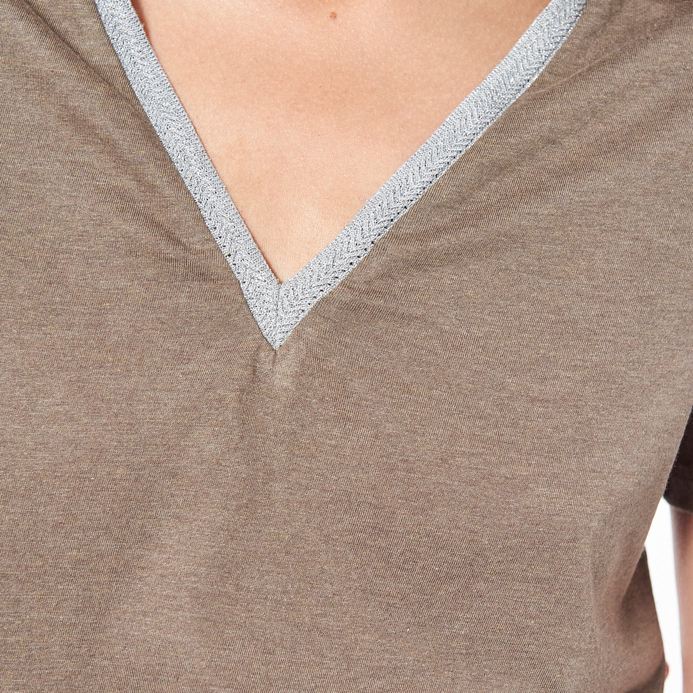 FINE   T-shirt kaki Femme