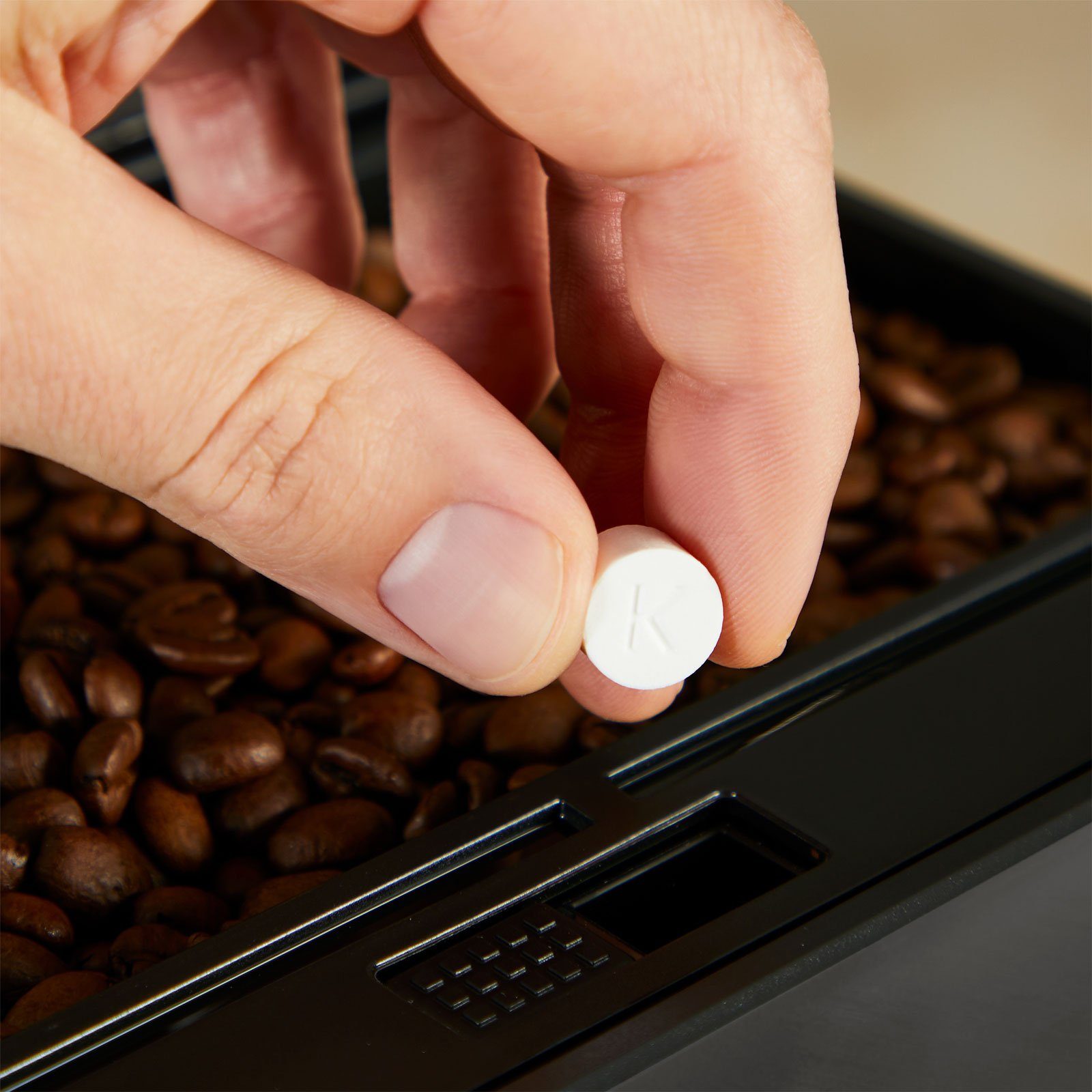 Krups Kaffeevollautomat EA89ZB10, Speicherung der Einstellungen, Kegelmahlwerk