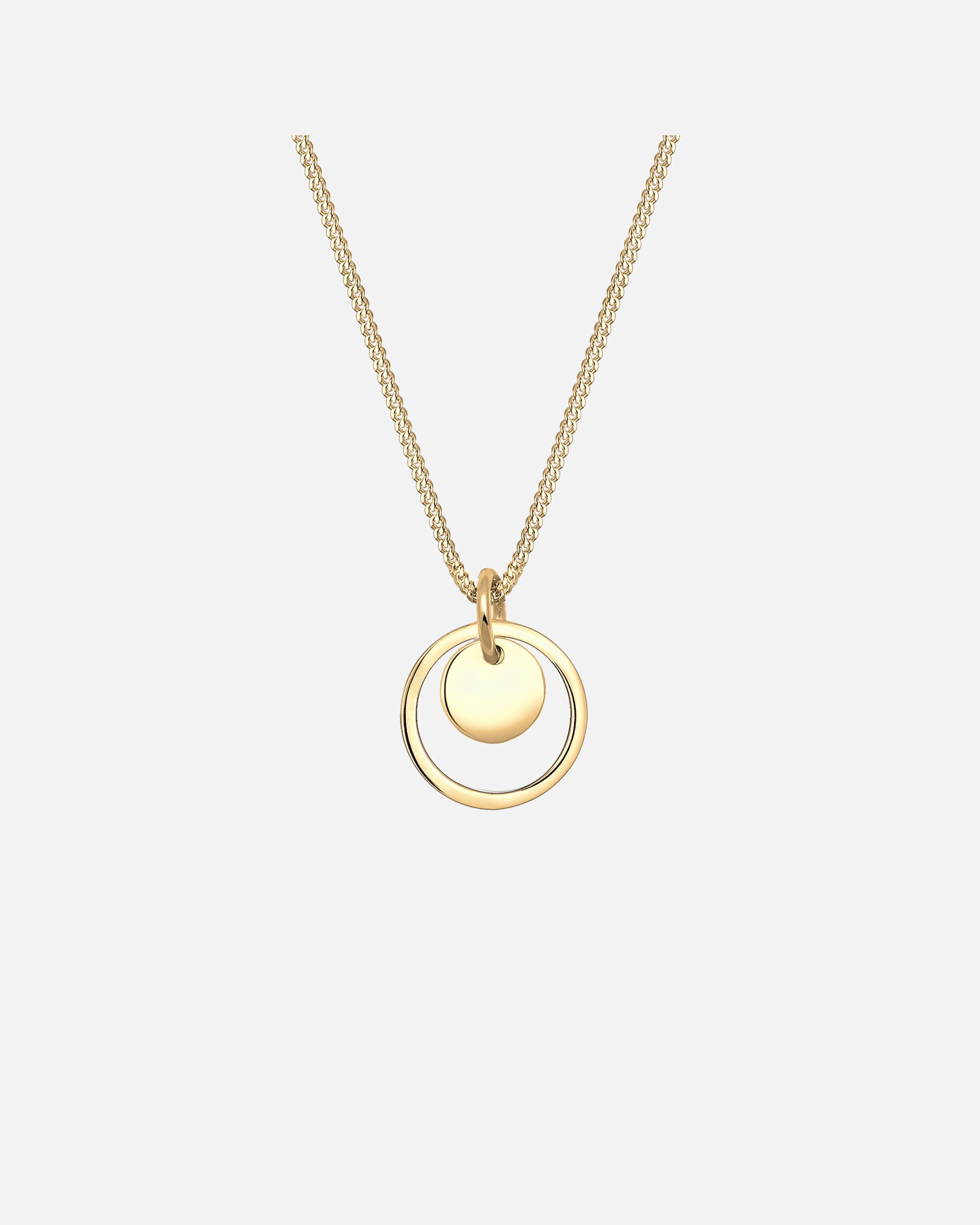 Ciondolo da donna Elli a cerchio con motivo geometrico in argento sterling 925