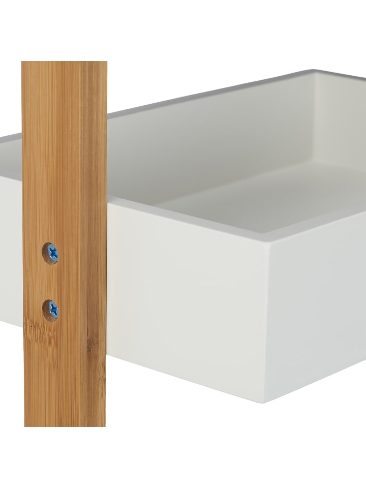 relaxdays Badregal in Weiß/Natur - (B)30 x (H)76 x (T)18,5 cm günstig kaufen onesize