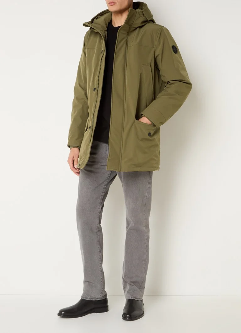 Parka trapuntato Airforce Snow con cappuccio