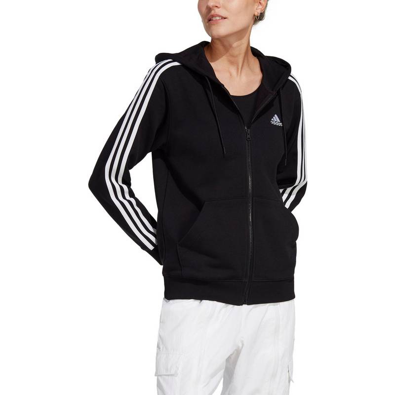 adidas ESSENTIALS 3-STREIFEN FRENCH TERRY Kapuzenjacke Damen