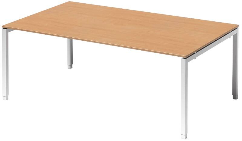 Bisley Konferenztisch Cito Buche, Verkehrsweiß 2.000 x 1.200 x 850 mm