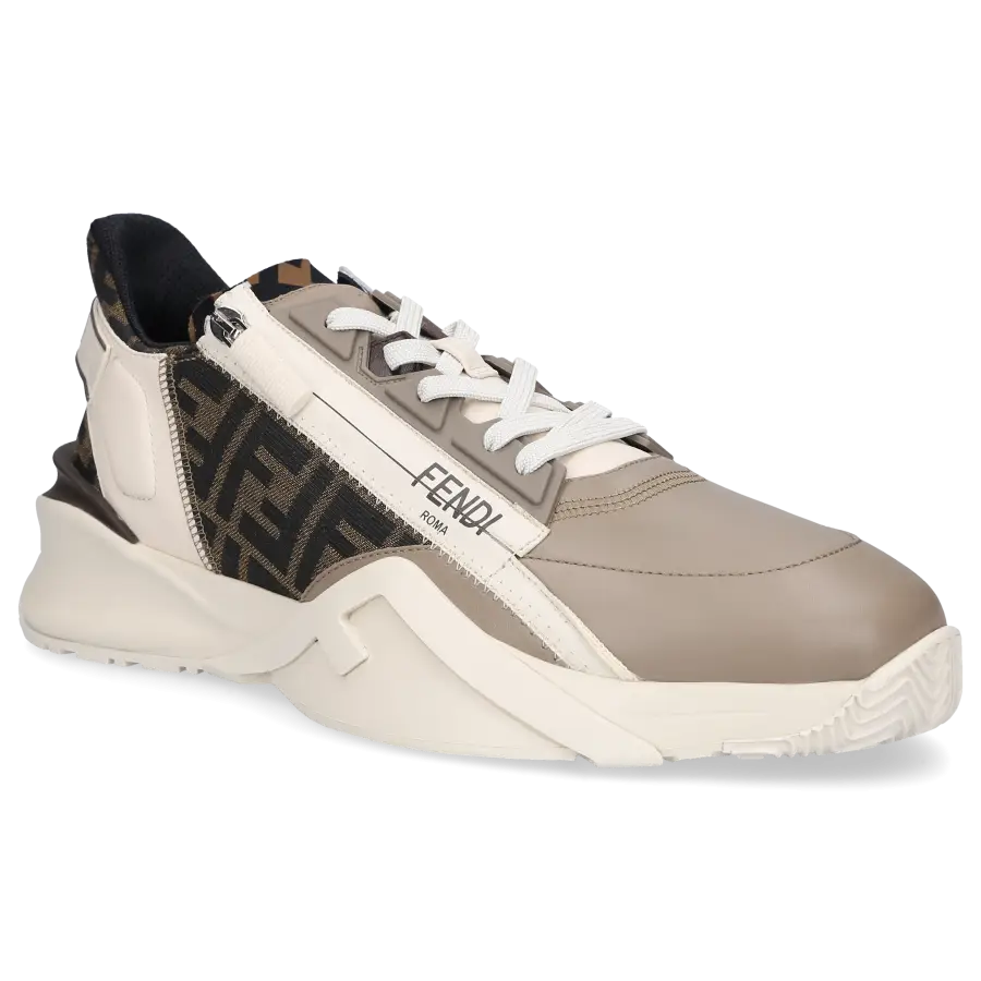 FENDI - Sneaker low FLOW Kalbsleder - beige