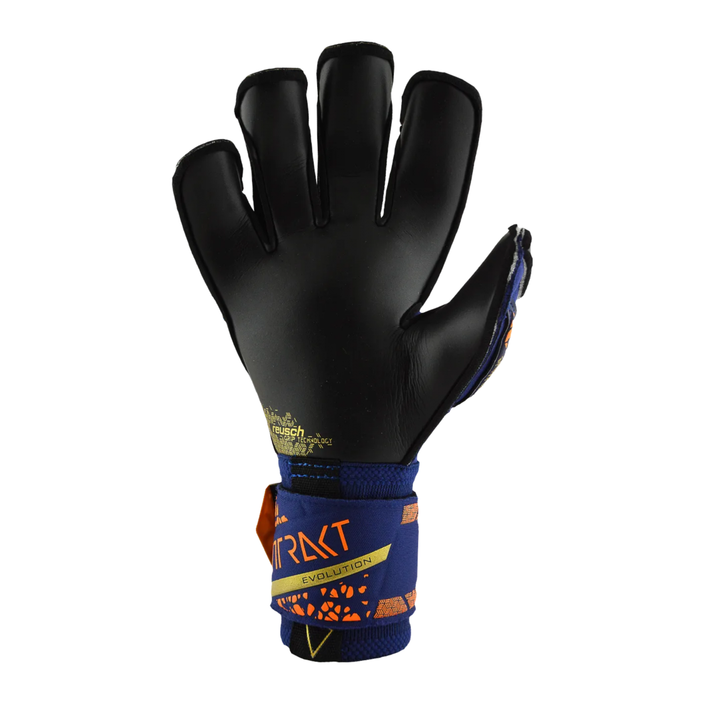 Reusch Attrakt Gold X Evolution TW-Handschuhe Blau Gold Schwarz F4411