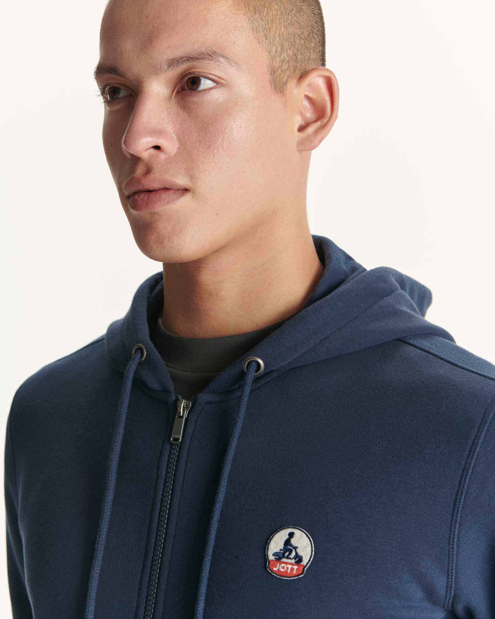 Sweat à capuche homme en coton biologique Marine Mexico
