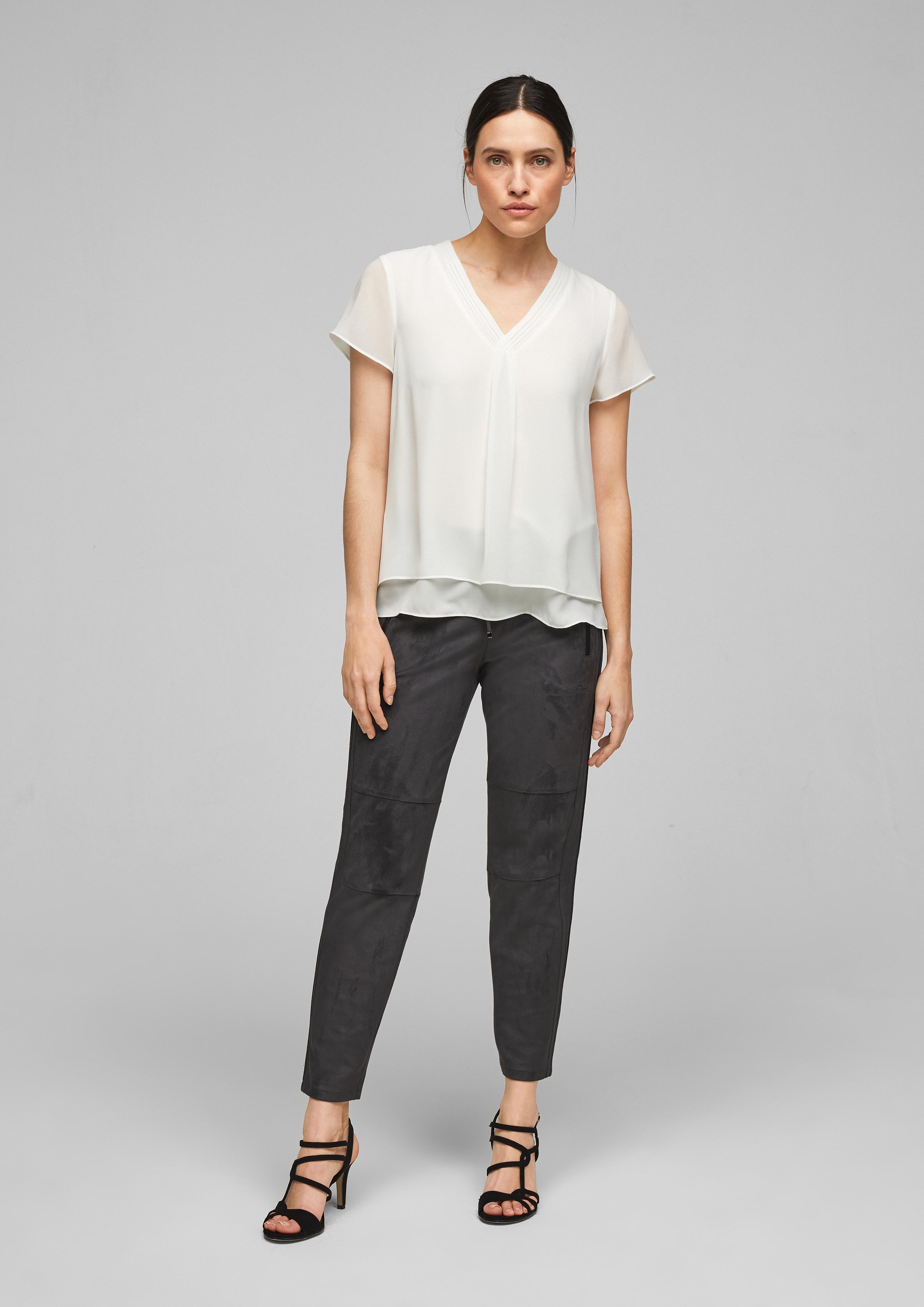 Layering-Bluse aus Chiffon  01.899.12.3121-0200