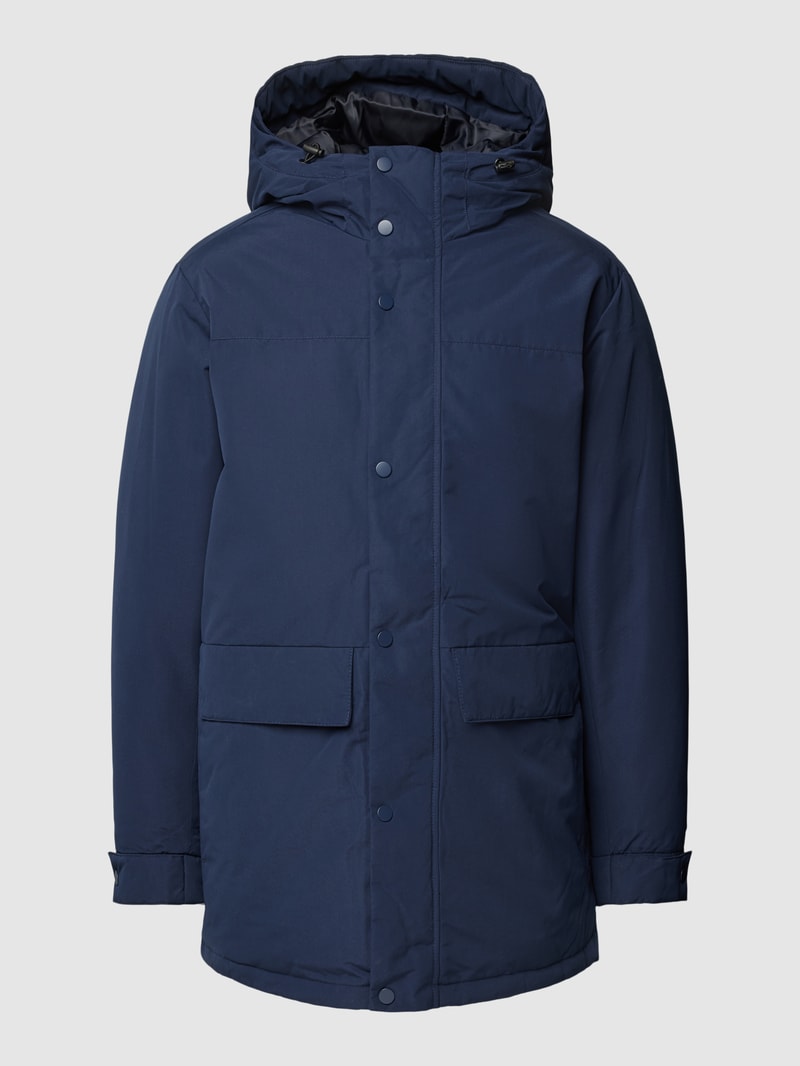 Parka mit Kapuze Modell 'CHAMP' in dunkelblau