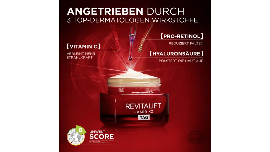 L'Oréal Paris Revitalift Laser X3 Anti Age Intensivpflege Tagescreme 50 ml