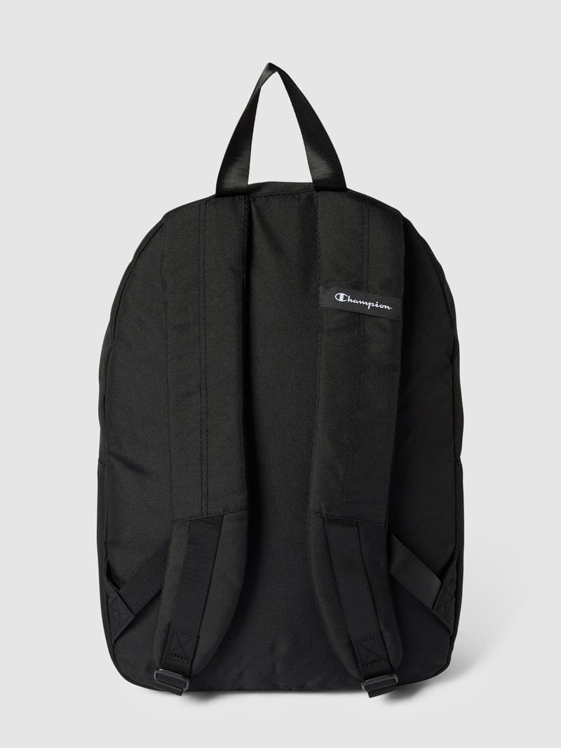 Rucksack mit Label-Details in schwarz