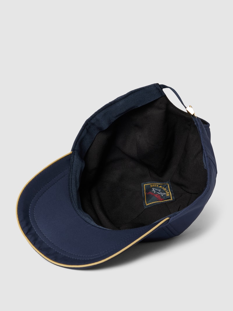 Basecap mit Label-Stitching in marineblau