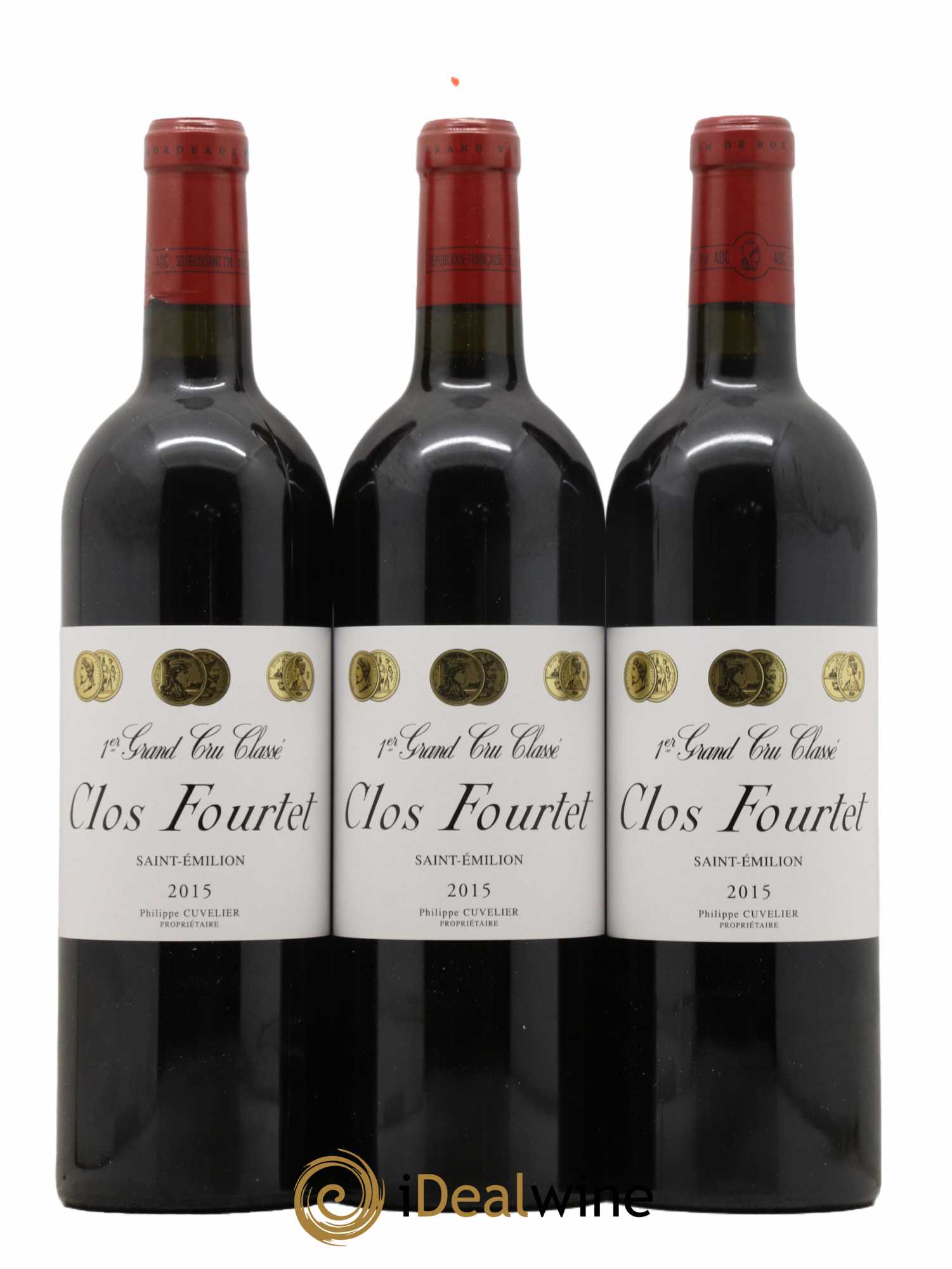 Clos Fourtet 1er Grand Cru Classé B  2015 - Lot de 6 Bouteilles