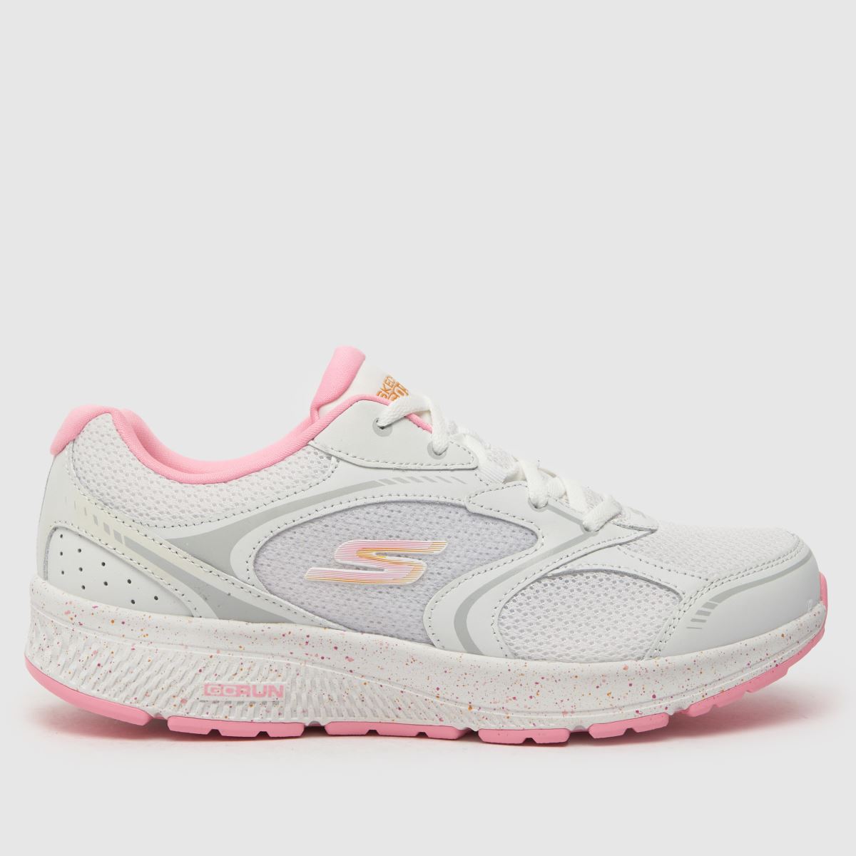 Běžecké boty SKECHERS go run consistent runner v bílé a růžové barvě