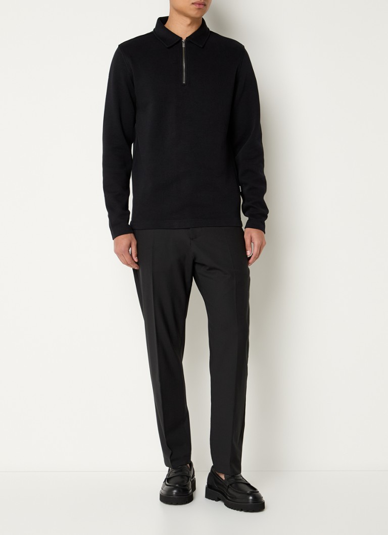 Wybrany sweter Homme Marc z grubej dzianiny z krótkim zamkiem błyskawicznym