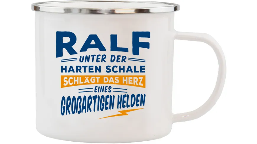 H&H Echter Kerl Emaille-Becher Ralf