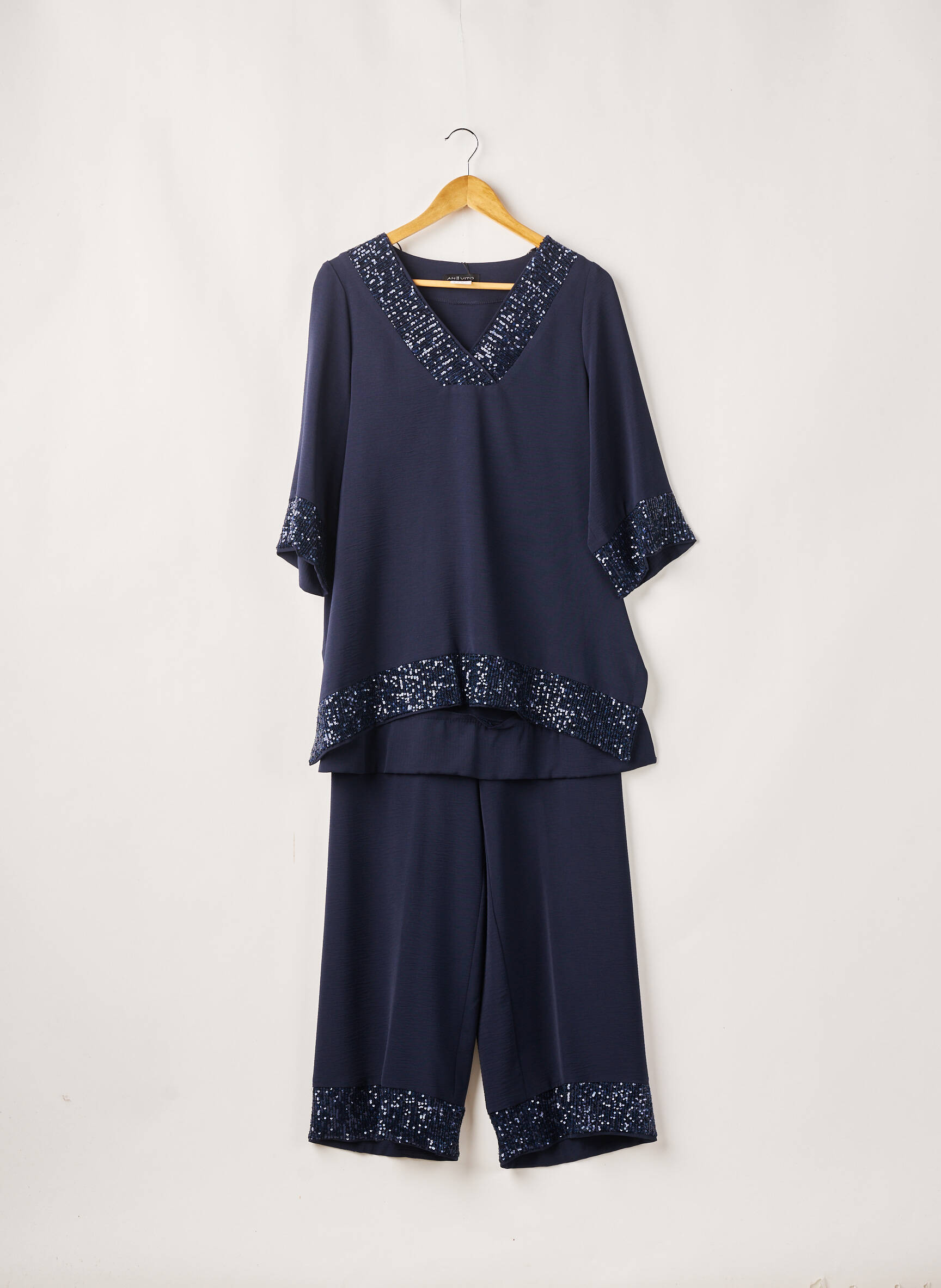 An Ii Vito Ensembles Pantalon Femme couleur bleu