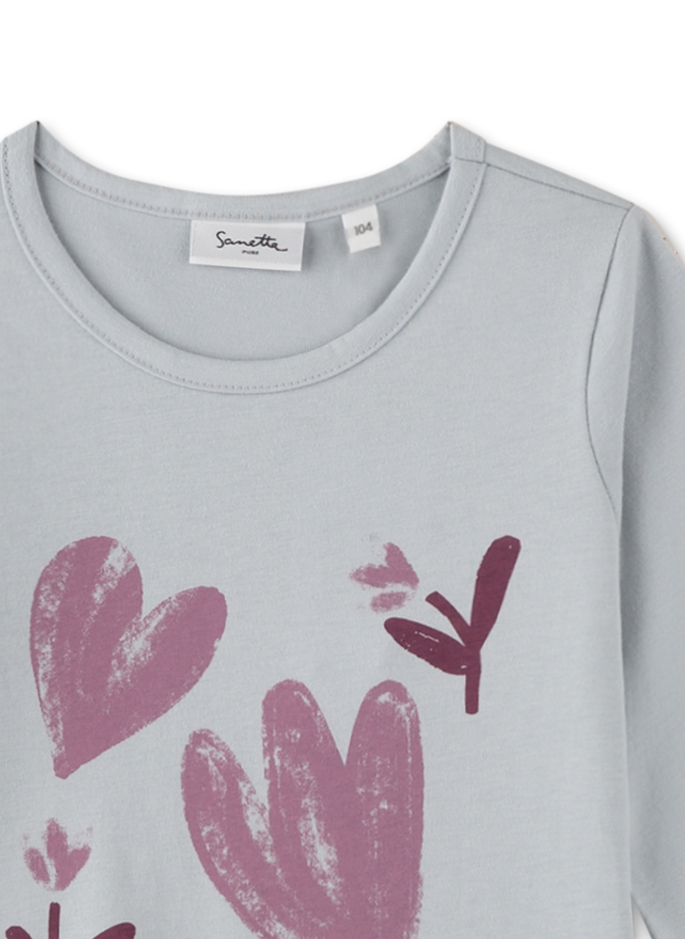Mädchen-Langarmshirt Blau