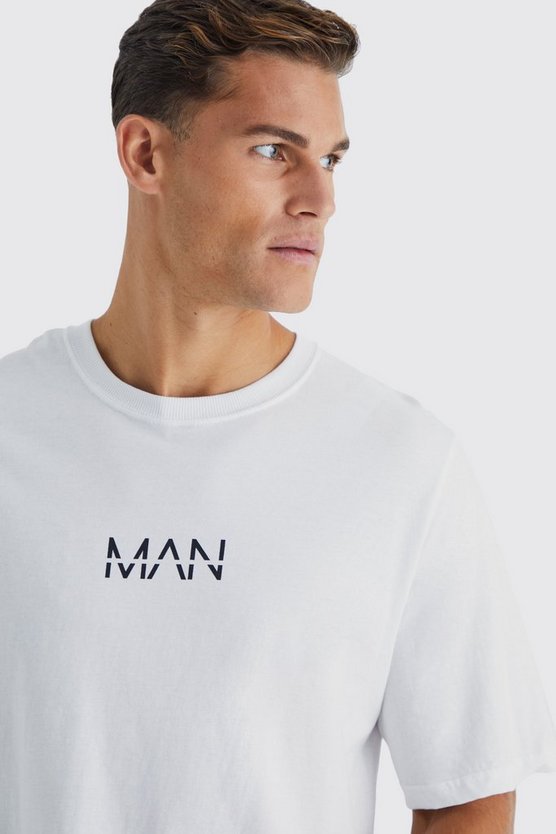 Tall T-Shirt mit Original Man Print