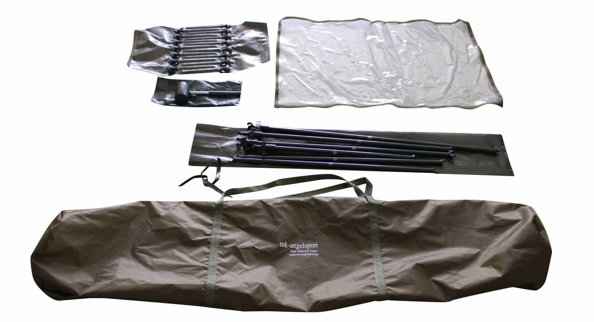 MK Angelsport Angelzelt Bivvy MK Fort Knox 2.0 Pro Dome 3,5 Mann Angelzelt