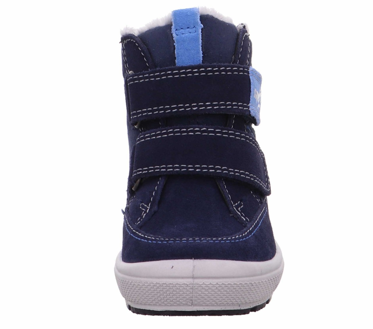 SUPERFIT Stiefel Jungen blau Stiefelette Leder  GROOVY