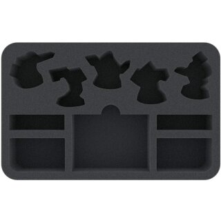 Feldherr 50 mm Schaumstoffeinlage für Warhammer Underworlds Shadespire: Khorne Bloodbound