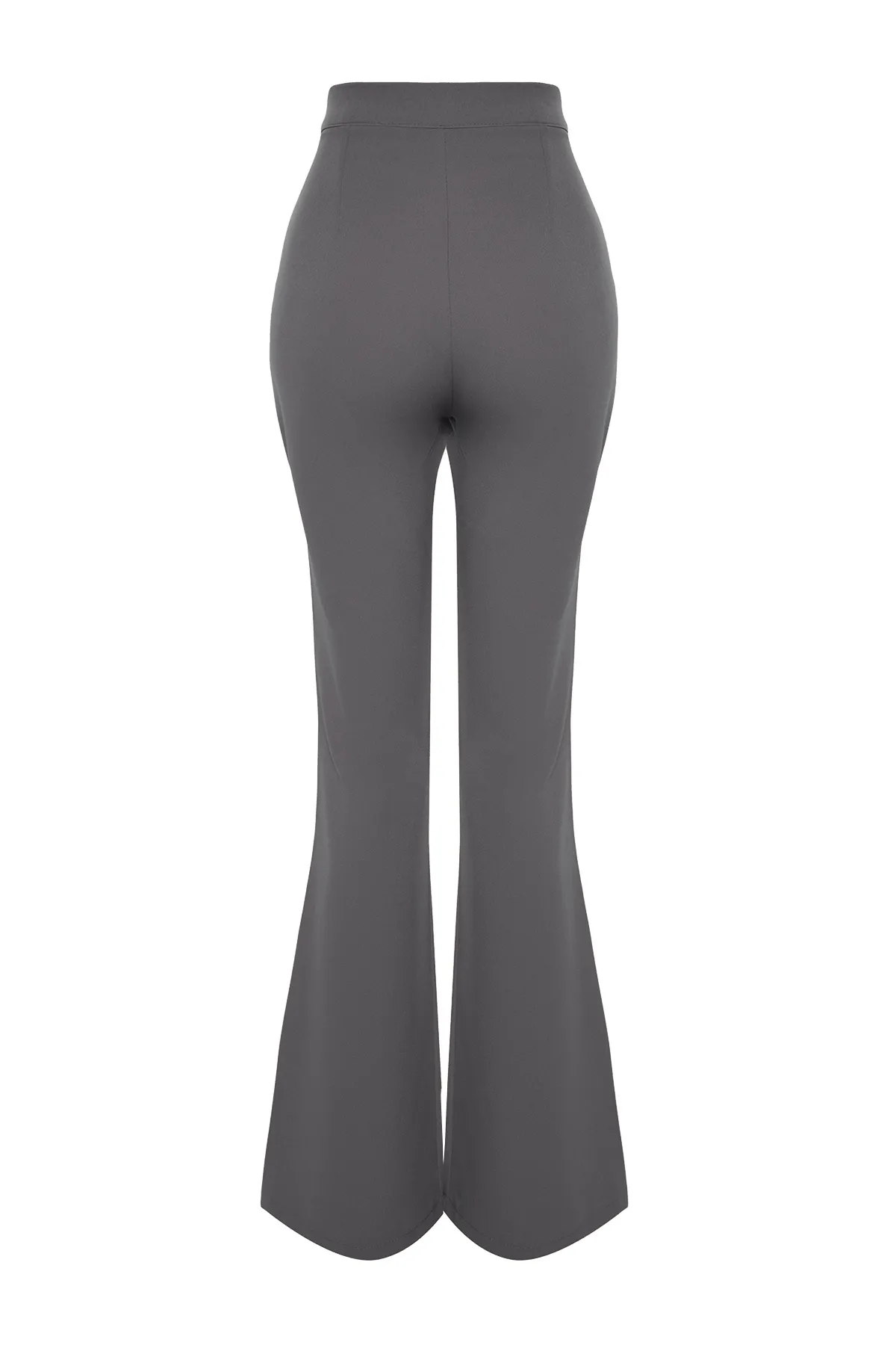 Trendyol Collection  Anthrazitfarbene, ausgestellte, gewebte Hose mit weitem Bein TOFAW19BB0581