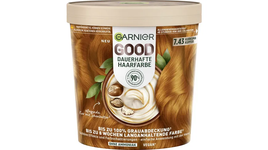 Garnier Good Dauerhafte Haarfarbe 7.43 - Kurkuma Kupfer