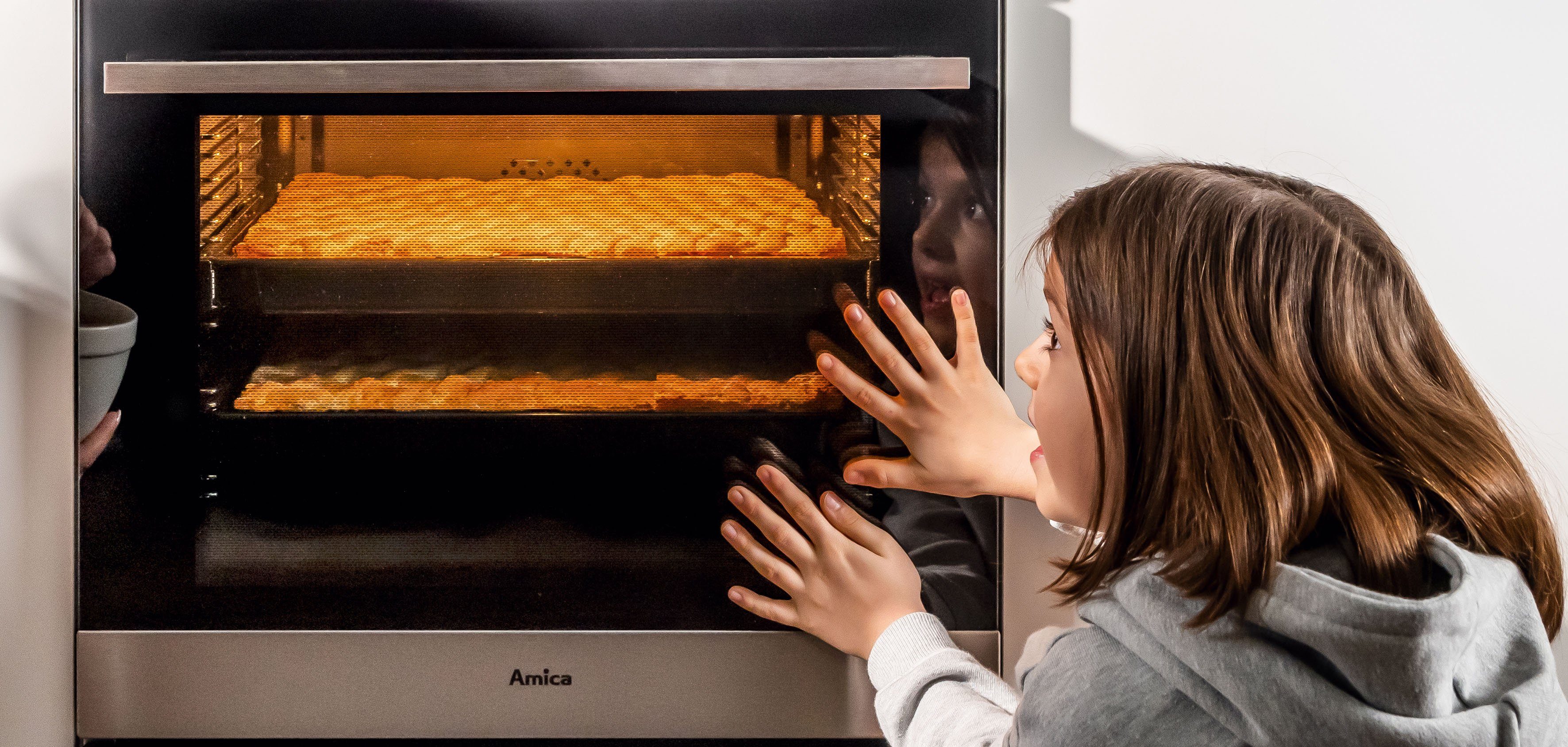 Amica Dampfbackofen EBSX 949 610 S, mit Teleskopauszug nachrüstbar, Steam Clean