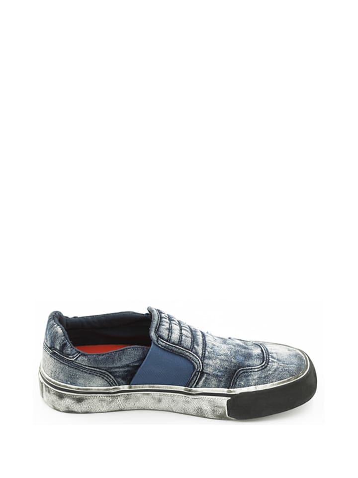 Diesel Slipper in Dunkelblau/ Creme günstig kaufen