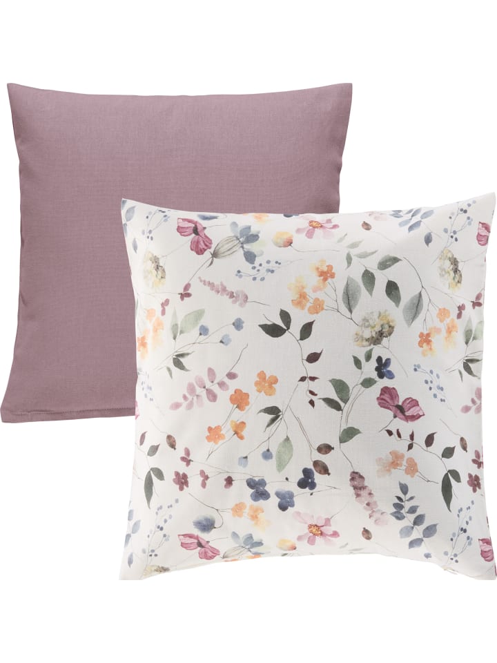 REDBEST Kissenhülle 2er-Set in mauve günstig kaufen