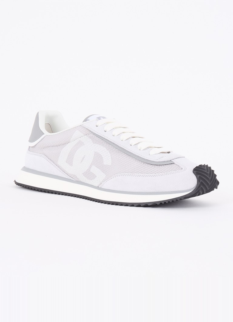 Sneakers Dolce & Gabbana in mesh imbottito con dettagli in pelle di vitello