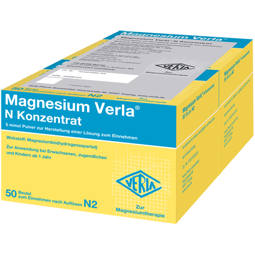 MAGNESIUM VERLA N Konzentrat Plv.z.H.e.L.z.Einn.  100 St  Pulver zur Herstellung einer Lösung zum Einnehmen