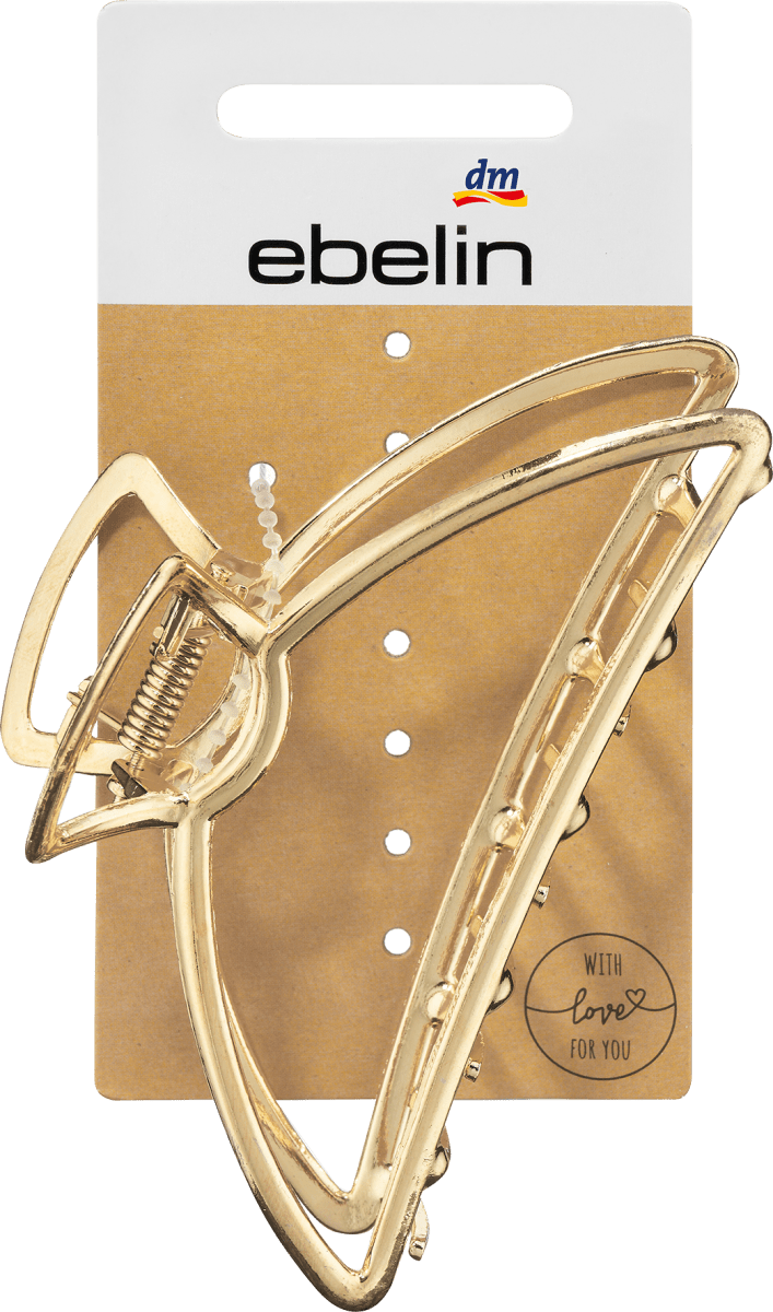 Haarklammer Metall Gold-Optik, 1 St
