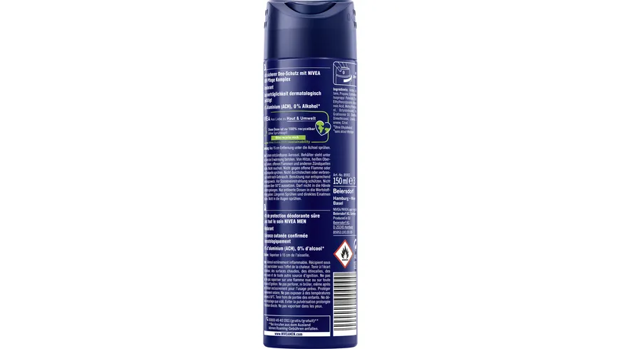 NIVEA MEN Deo Spray Protect&Care 150 ml