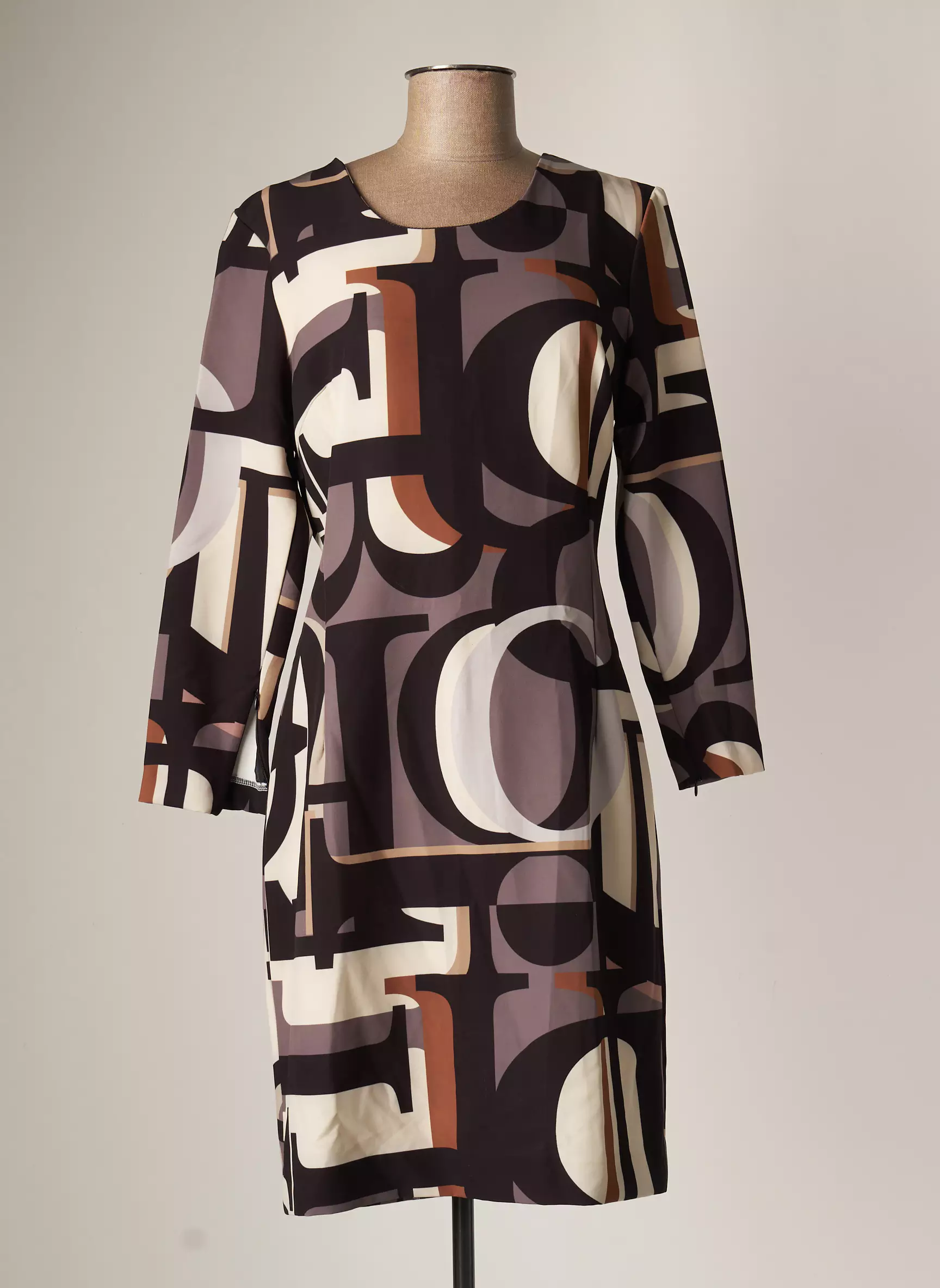 Poussiere D Etole Robes Mi Longues Femme couleur gris