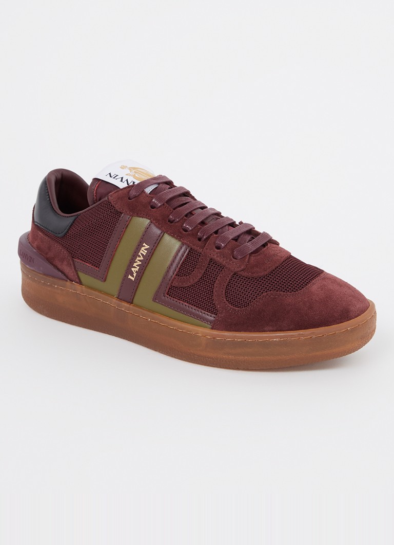 Lanvin Clay mesh sneaker with calfskin details