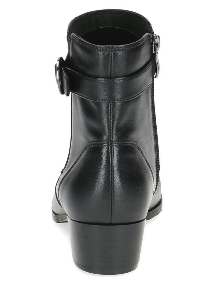 Caprice Leder-Stiefeletten in Schwarz günstig kaufen