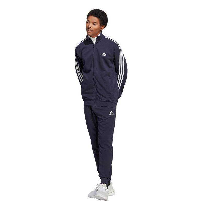adidas BASIC 3-STREIFEN FRENCH TERRY Trainingsanzug Herren