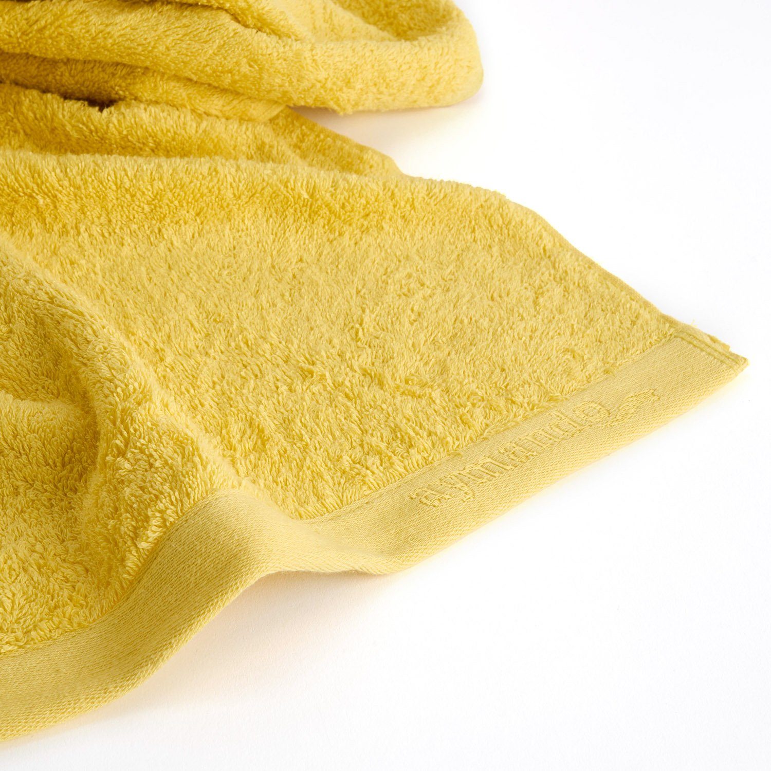 Aymando Handtuch Set Scheich Collection, 100% Baumwolle, (Spar Set - 70x140cm, 2-tlg), 100% ägyptische Baumwolle Duschtuch schnell trocknend 600 g/m², Lemon
