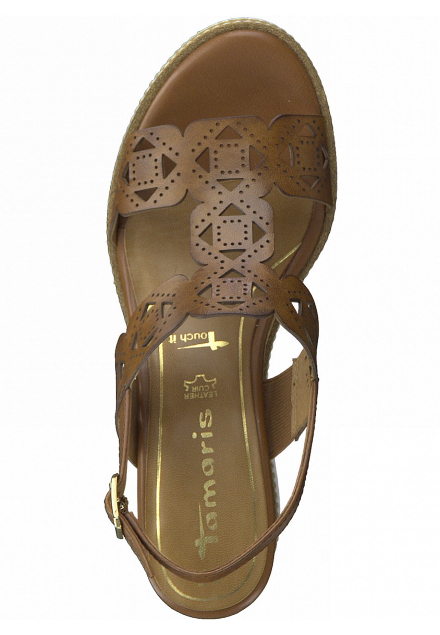 TAMARIS Komfort Sandalen braun