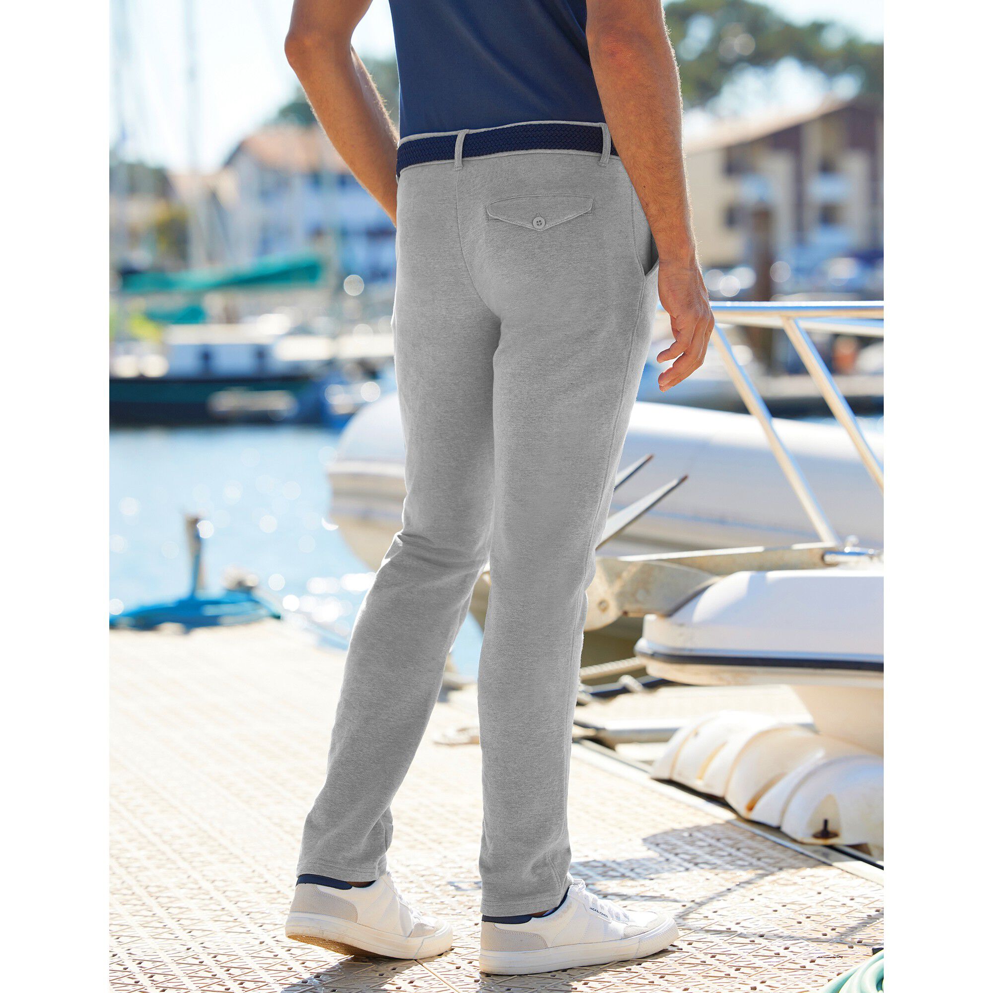 Pantalon en molleton coupe chino