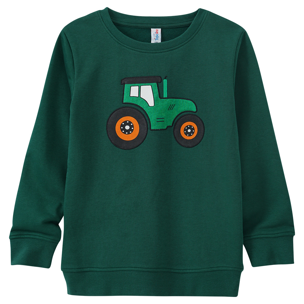 Kinder Sweatshirt mit Trecker-Applikation