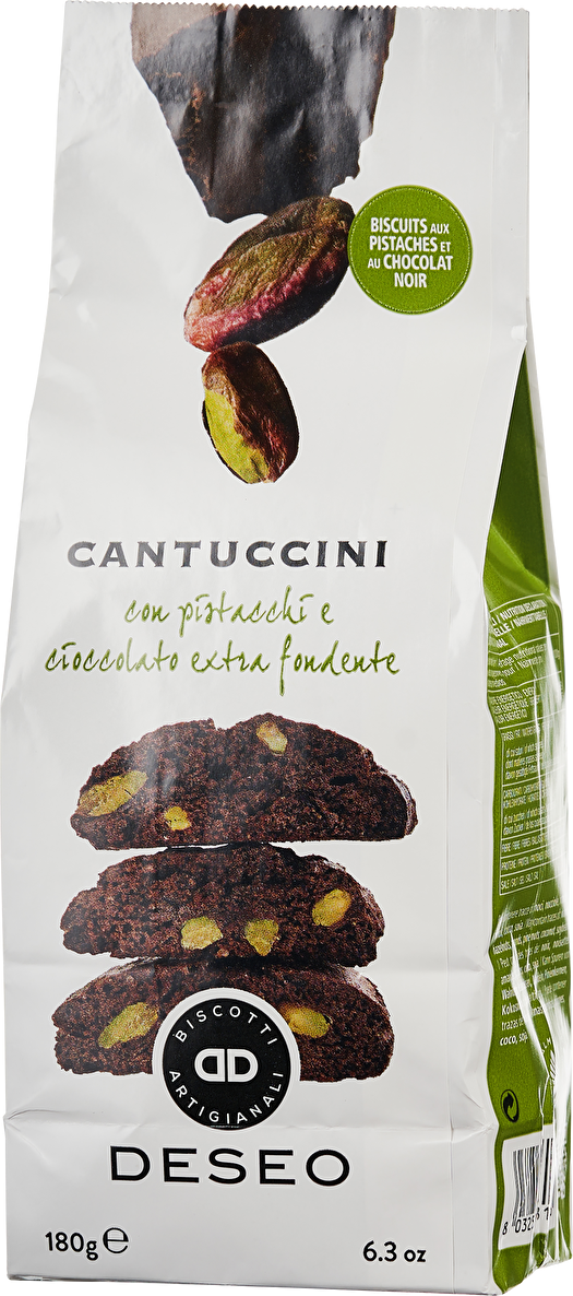 Deseo Cantuccini Dunkle Schokolade & Pistazie 180g