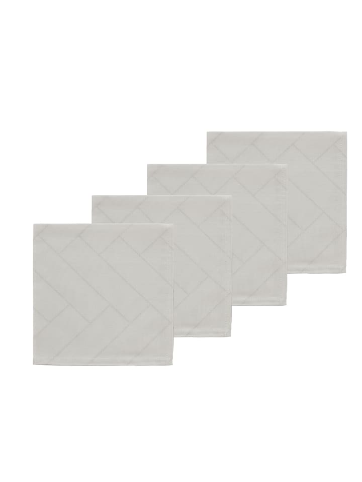 SÖDAHL Stoffservietten Tiles in Light Grey günstig kaufen 45 x 45 cm