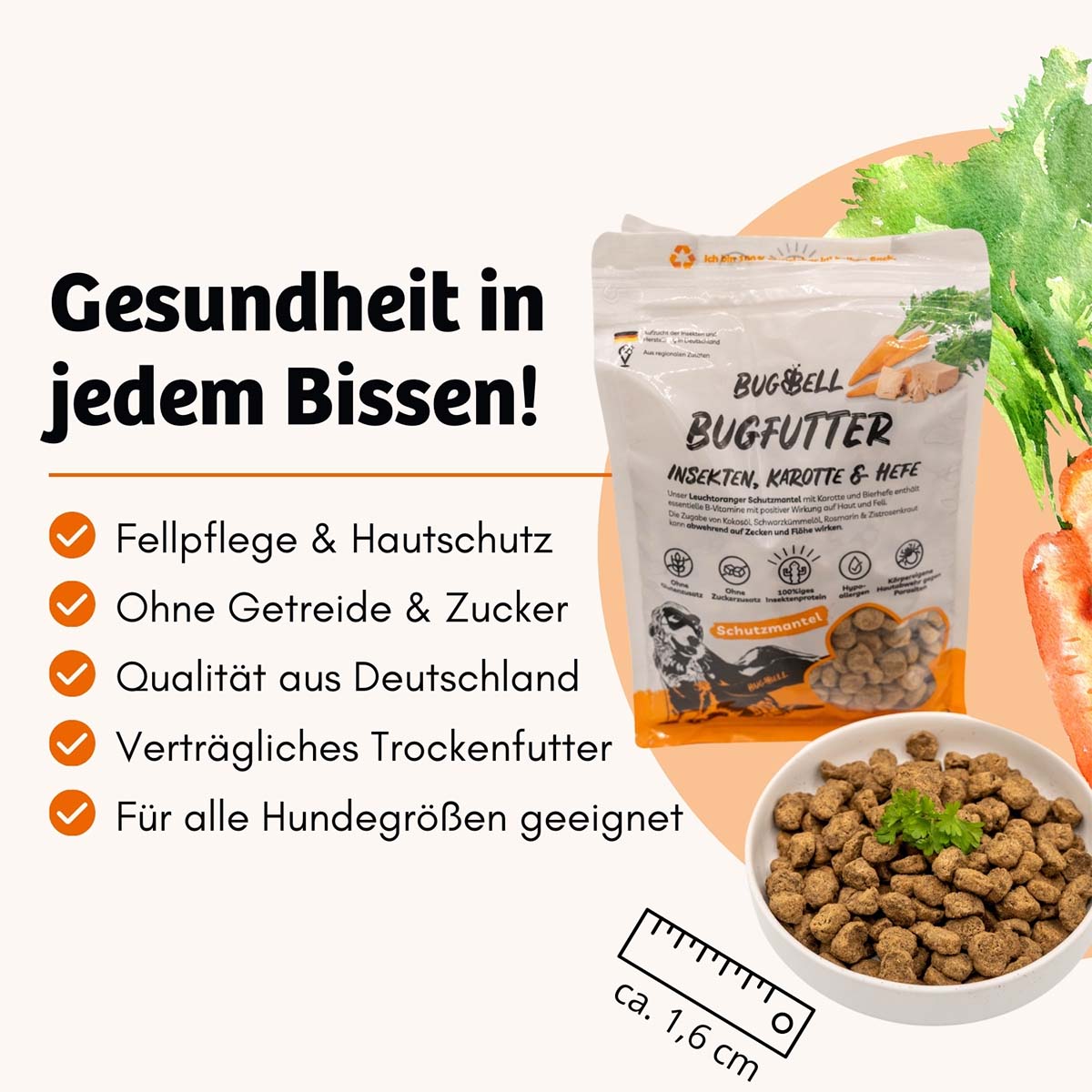 BugFutter Adult orange Karotte & Hefe günstig kaufen bei ZooRoyal